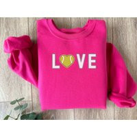 Tennis Sweatshirt, Love Shirt, Gift For Tennis Player, Crewneck | Etsy (US)