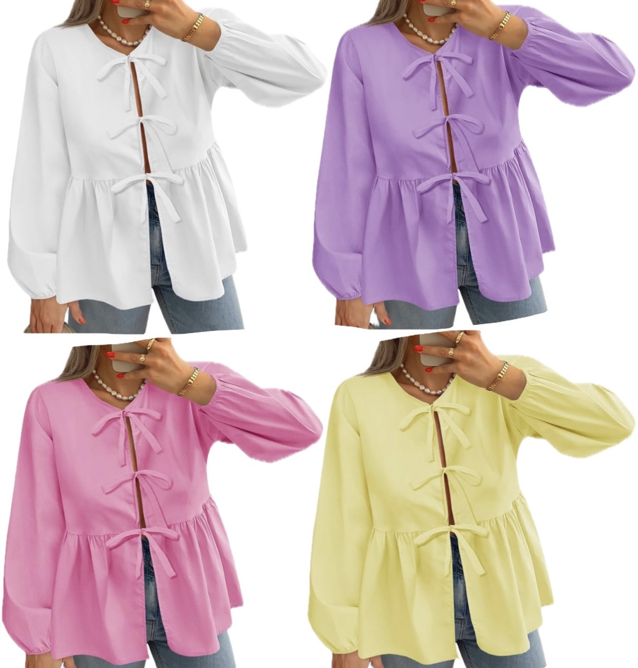 Spring tops on Amazon!! Bow tops on Amazon!