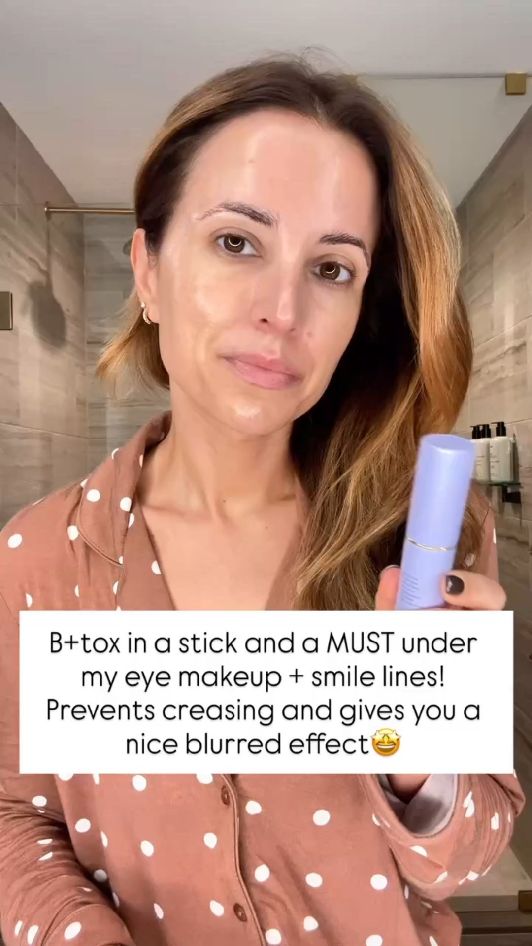 Botox in a stick! Provide a nice cushion between your skin and makeup. I apply this under my eyes, on my forehead, and on my smile lines before I do my make up. You can also use it at night. 


#LTKFindsUnder50 #LTKBeauty #LTKPetite