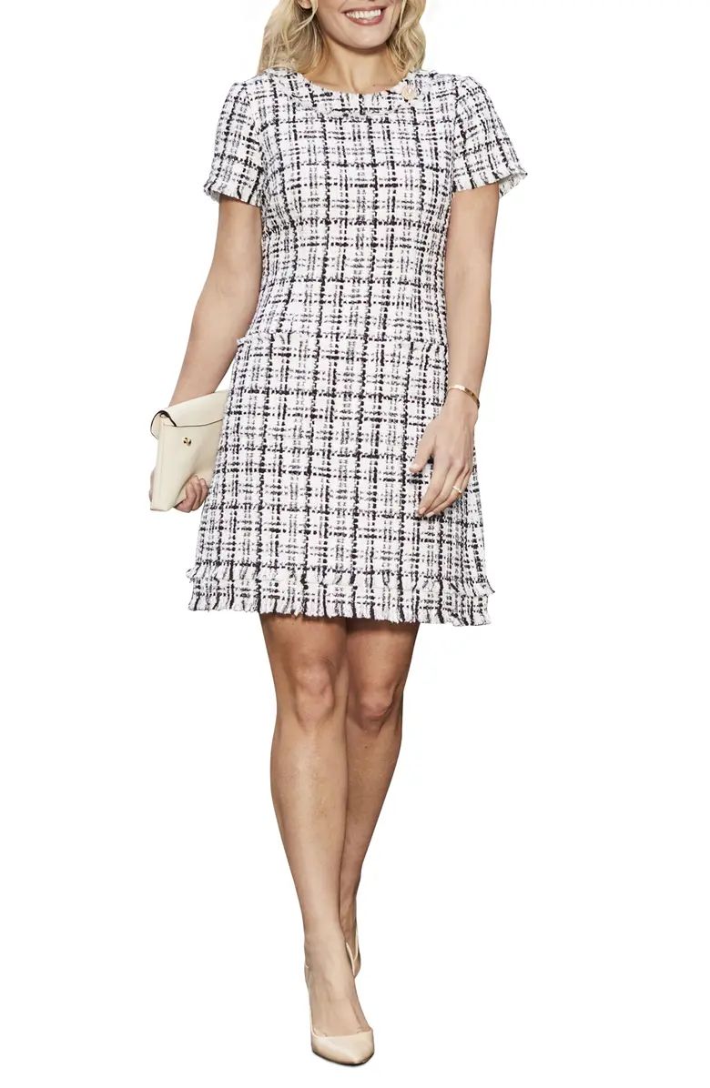 Cap Sleeve Tweed Shift Dress | Nordstrom