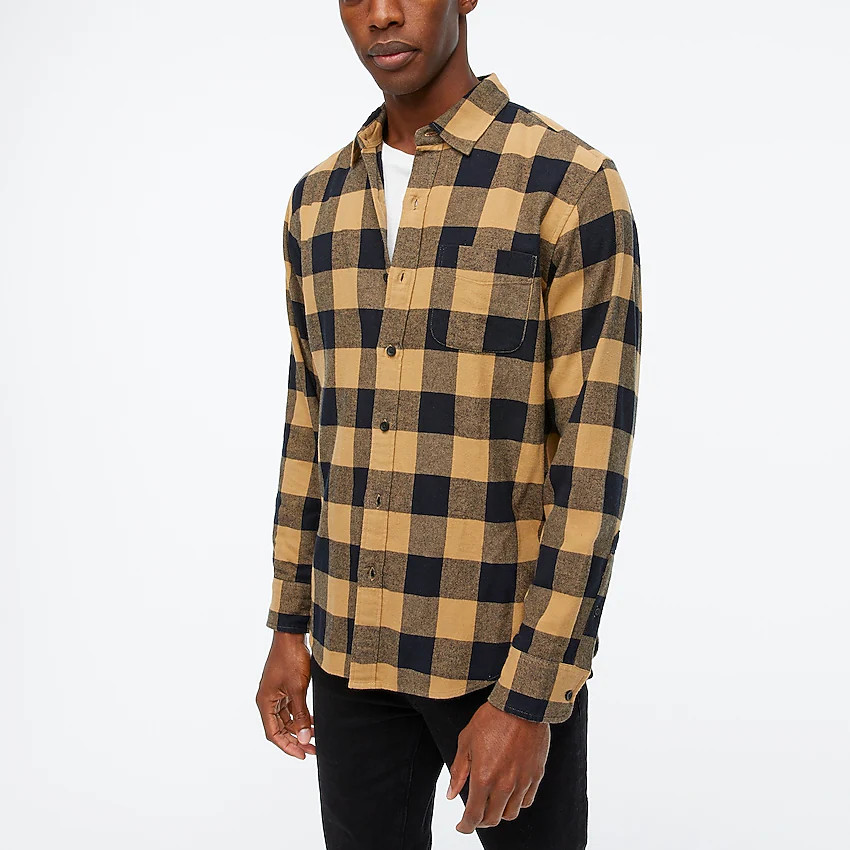 Factory: Buffalo Check Flannel Shirt For Men | J.Crew Factory