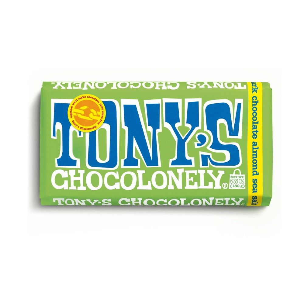Tony's Almond & Sea Salt Dark Chocolate Bar - 6.35oz | Target