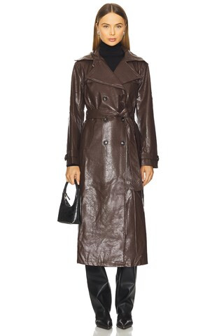 MADISON THE LABEL Hutson Trench in Chocolate from Revolve.com | Revolve Clothing (Global)