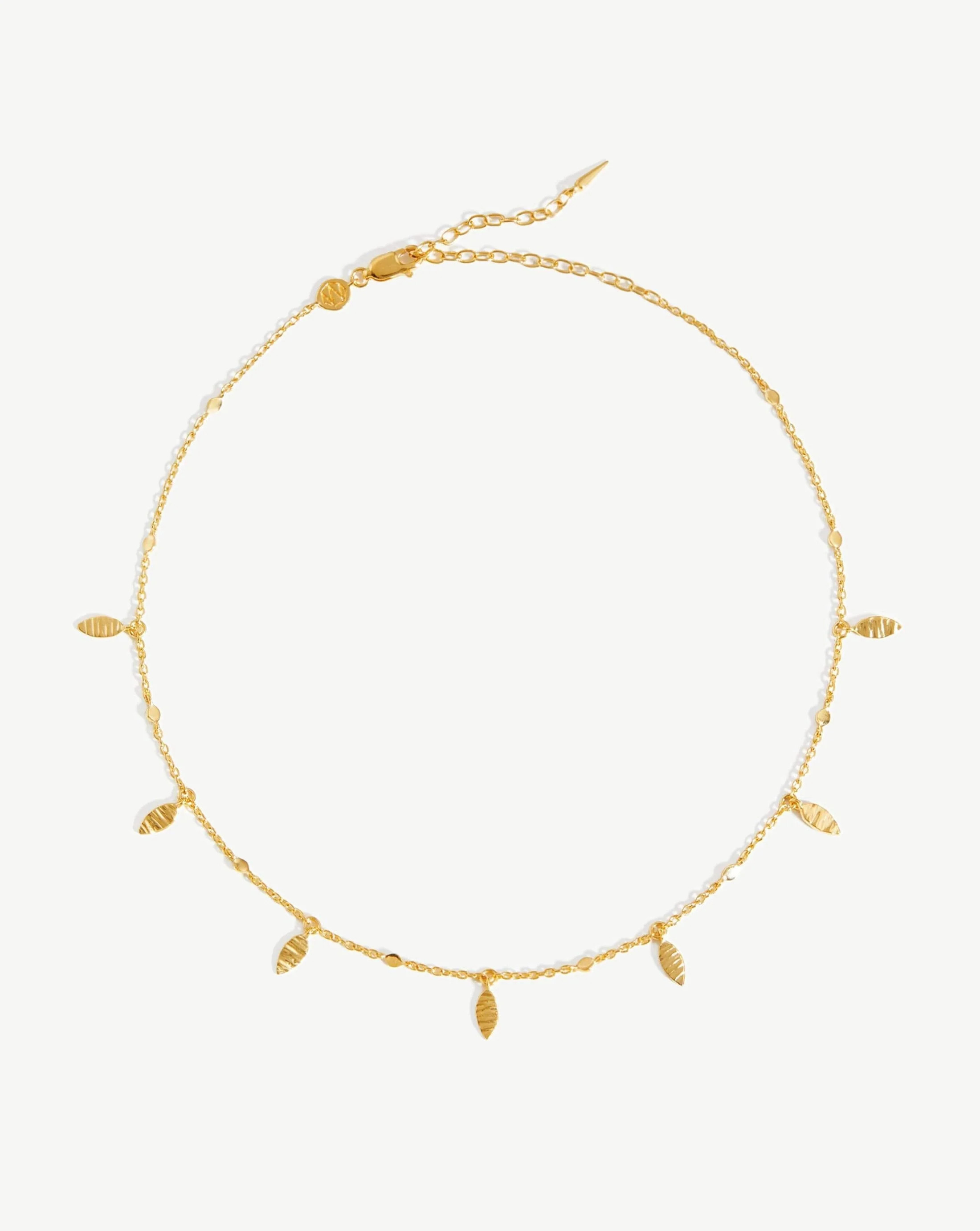 Leaf Charm Choker - 18ct Gold Vermeil | Missoma UK