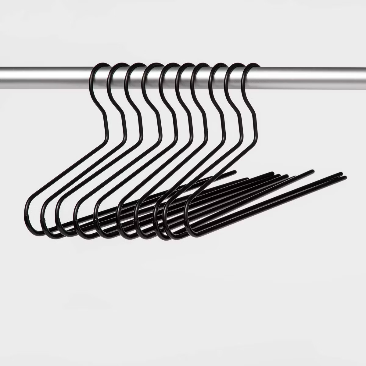 10pk Pant Hangers Black - Brightroom™ | Target