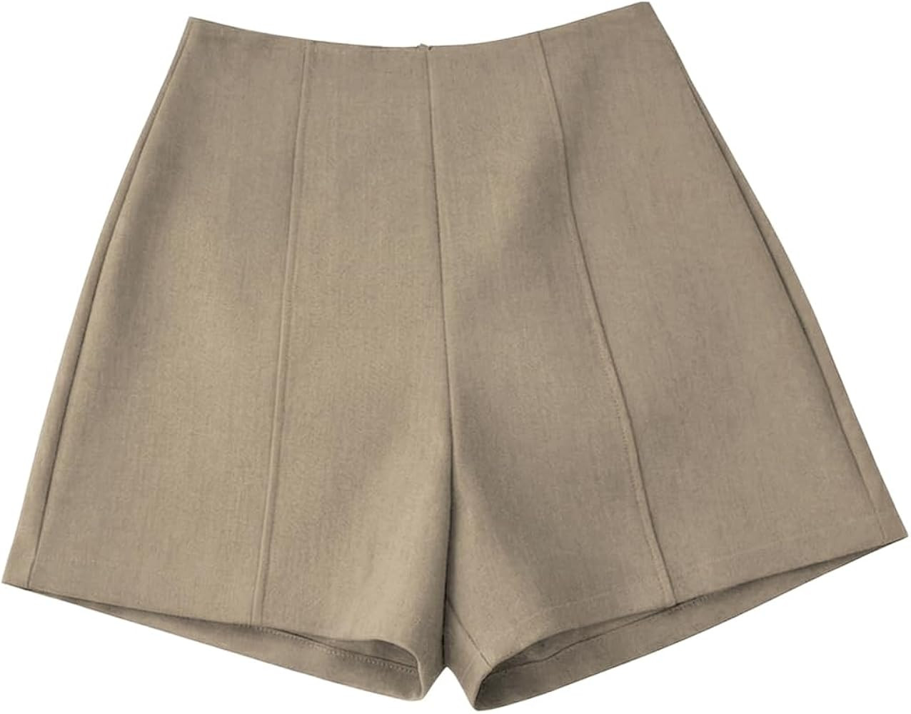 SHENHE Women's High Waisted Shorts Dressy Casual Zipper Back Office Work Shorts | Amazon (US)