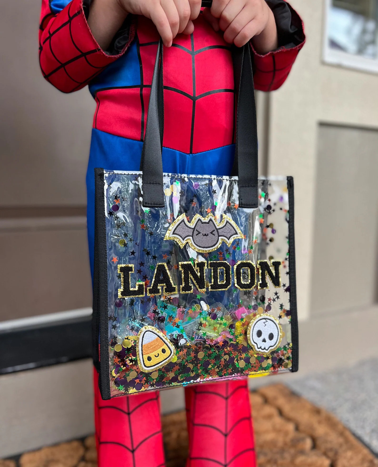 Custom Trick or Treat Bag, Kids Personalized Halloween Bucket, Custom Candy Basket, Candy Bag Wit... | Etsy (US)
