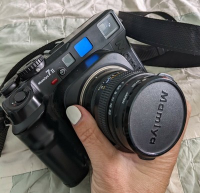 2 Lens Mamiya 7 II Black Film Camera + 150mm 80mm Medium Format Tamrac + MORE | eBay AU