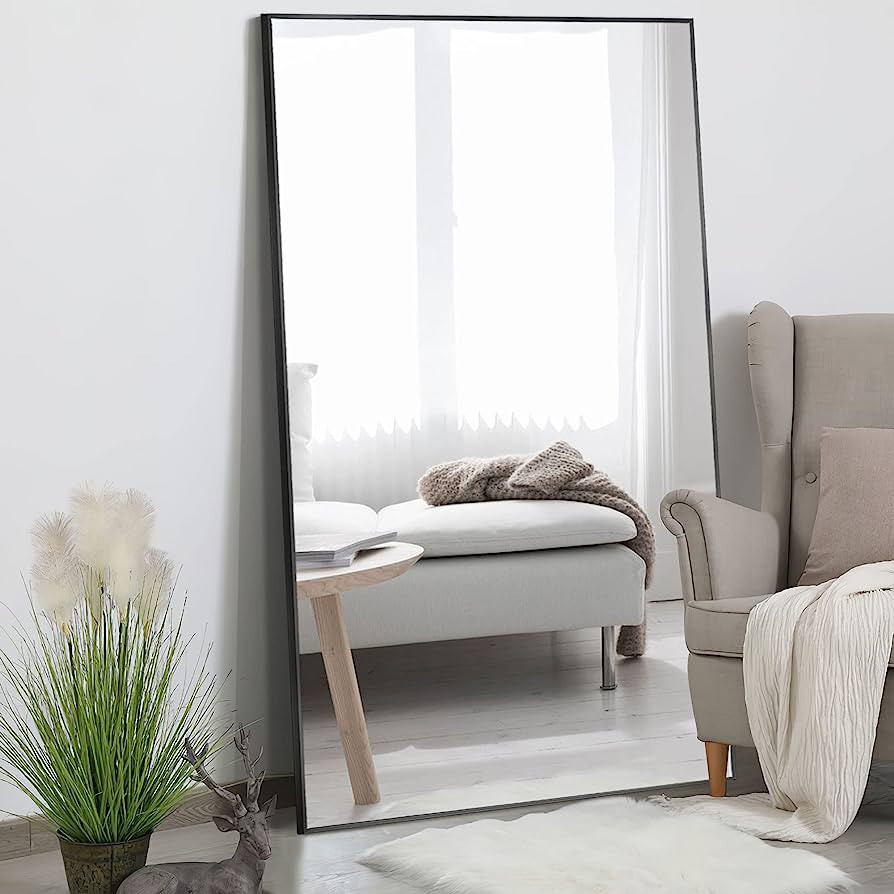NeuType Full Length Mirror 71"x32" Large Full Body Mirror for Bedroom Floor Mirror Wall-Mounted M... | Amazon (US)