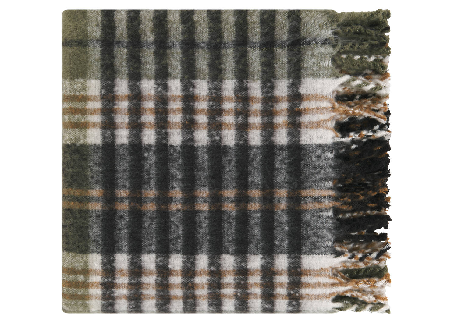 Remi Plaid Throw Multi/Green | Urban Barn