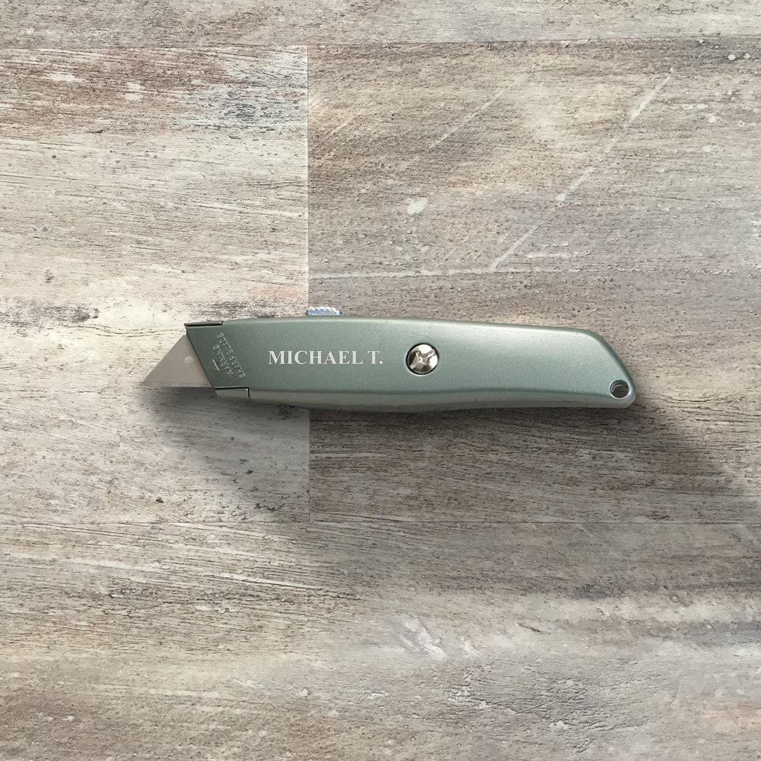 Groomsman Gift Personalized Utility Knife With Retractable - Etsy | Etsy (US)
