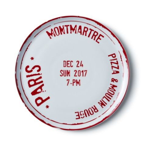 Bitossi Pizza Plate Red Paris - Trouva | Trouva (Global)
