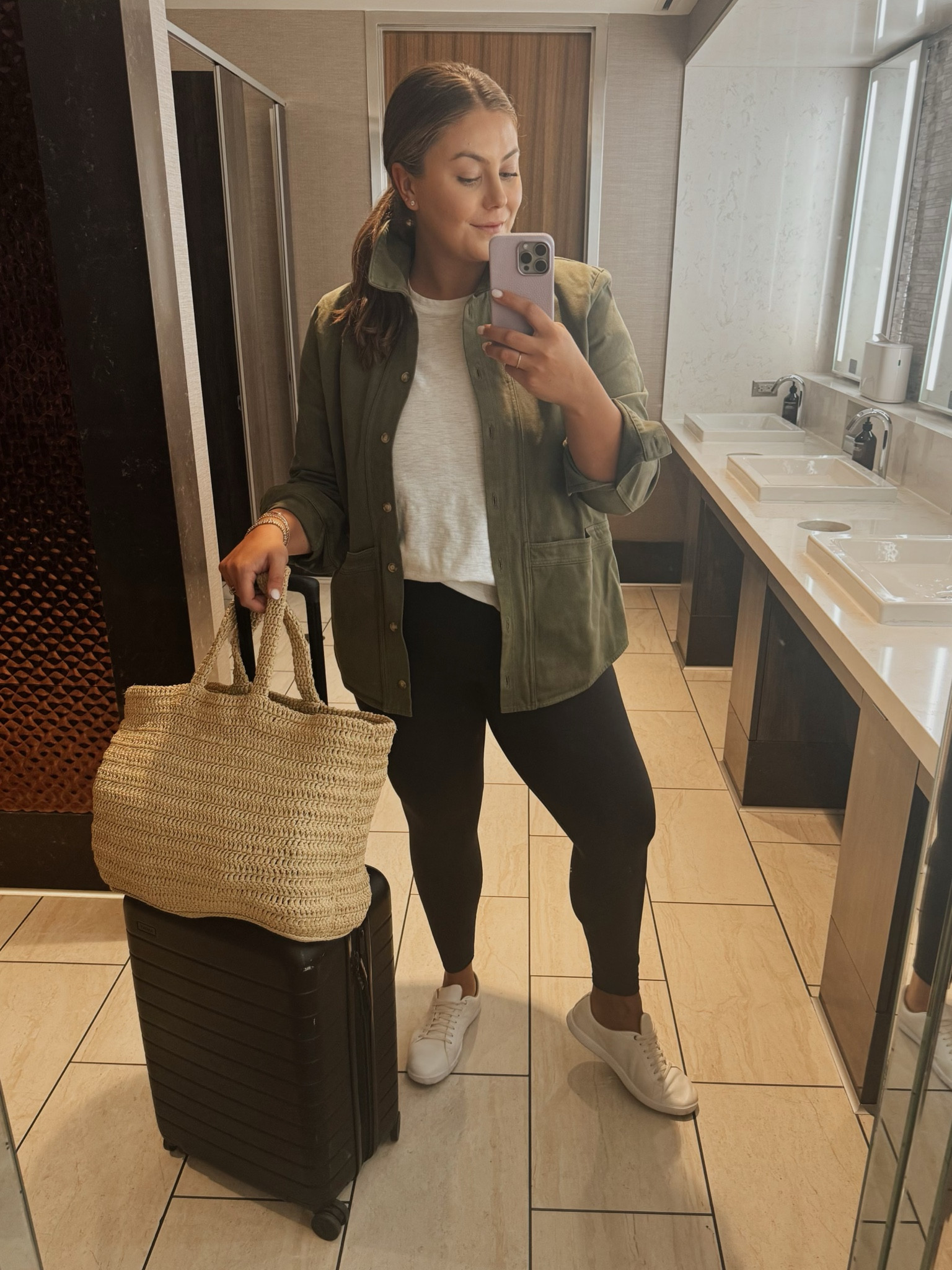 Travel outfit - wearing XXL in jacket, XL in leggings, 1X in t-shirt



#LTKtravel #LTKmidsize #LTKstyletip
