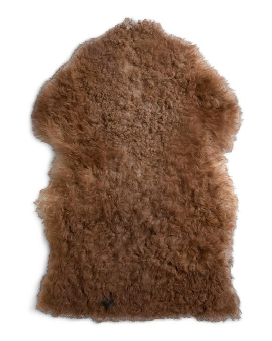 2x3 Tibetan Sheepskin Pelt Rug | TJ Maxx