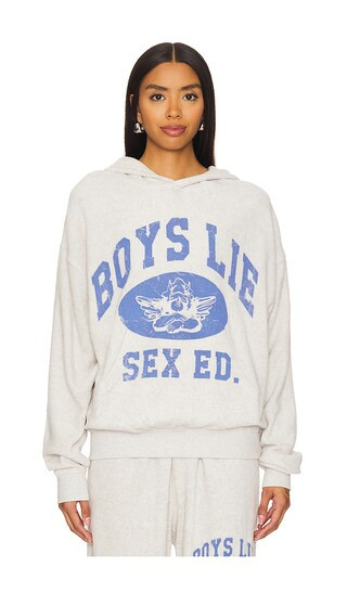 Boys Lie Sex Ed. Racer Hoodie in Grey. - size M/L | Revolve Clothing (Global)