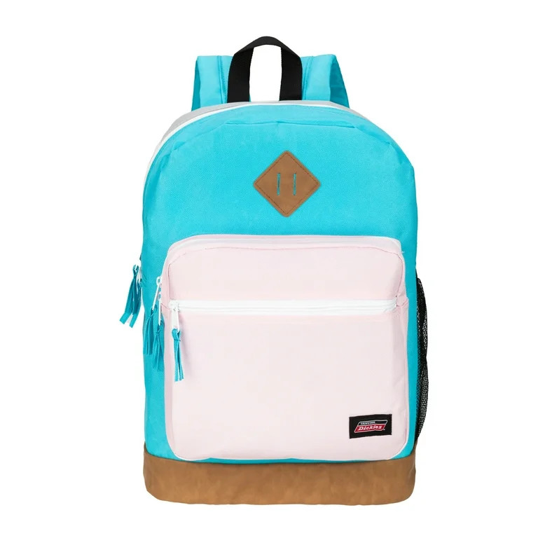 Genuine Dickies Unisex Varsity Backpack Light Blue Pink Colorblock | Walmart (US)