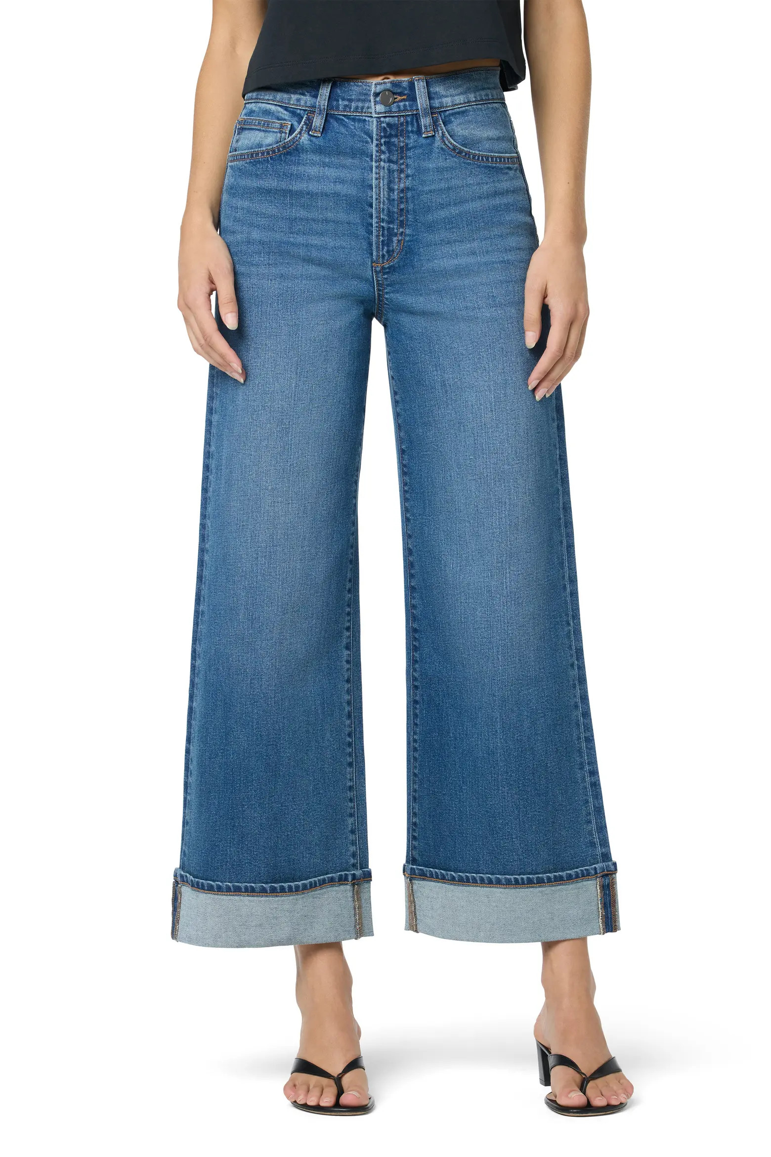 Joe's Cuffed High Waist Ankle Wide Leg Jeans (Women) | Nordstromrack | Nordstrom Rack