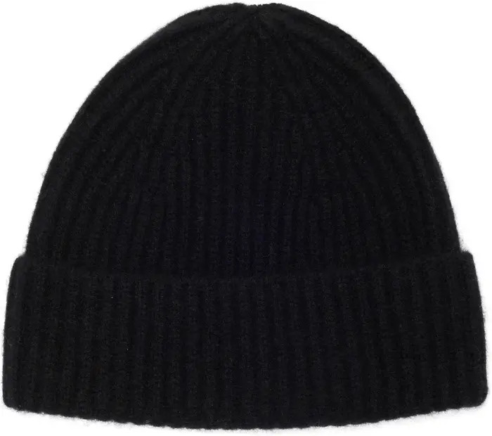 Cashmere Ribbed Beanie | Nordstrom Rack