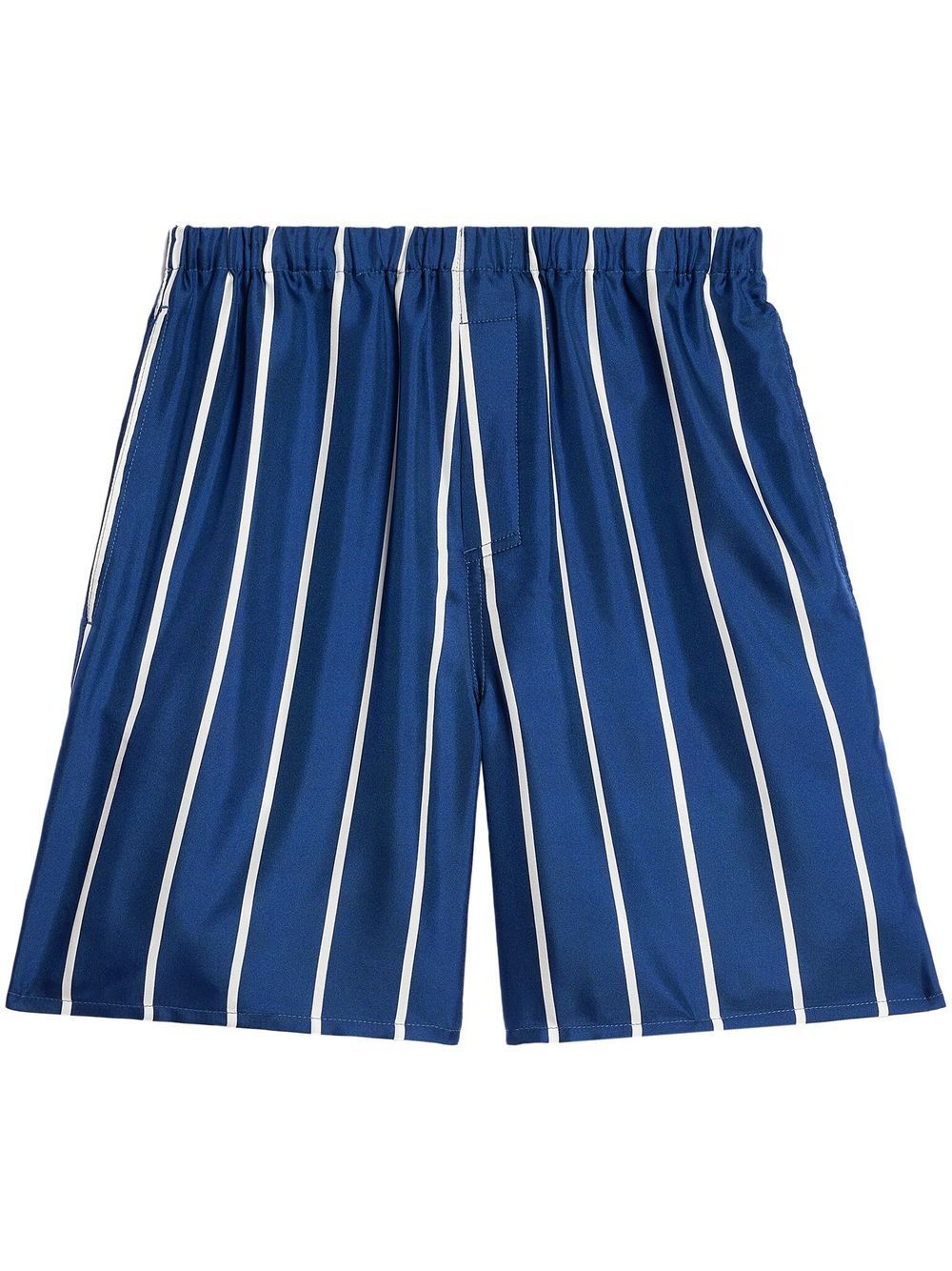 stripe-print silk shorts | Farfetch Global