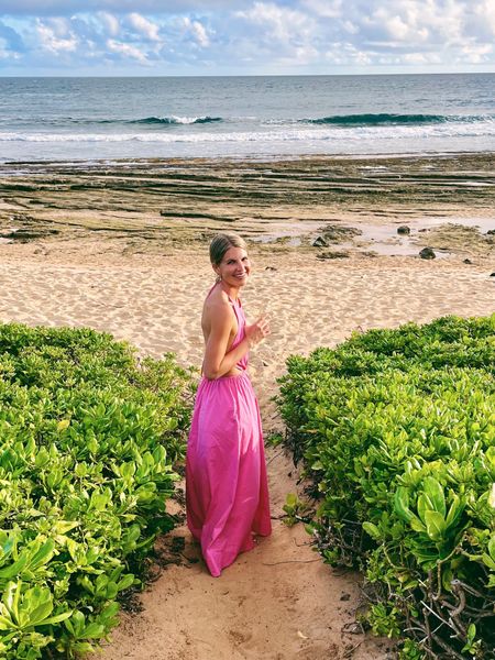 Looking back at old pics from our Hawaii honeymoon and noticed this pink staud maxi is on the real deal for $65! Such a steal for such a fabulous beach vacation dress. Easy throw on for the end of a beach day and still feel put together

Vacation outfits , resort wear, pink dresses, Hawaii outfits , beach outfits , maxi dresses for summer , pink maxi dress under $100

#LTKstyletip #LTKtravel #LTKfindsunder100