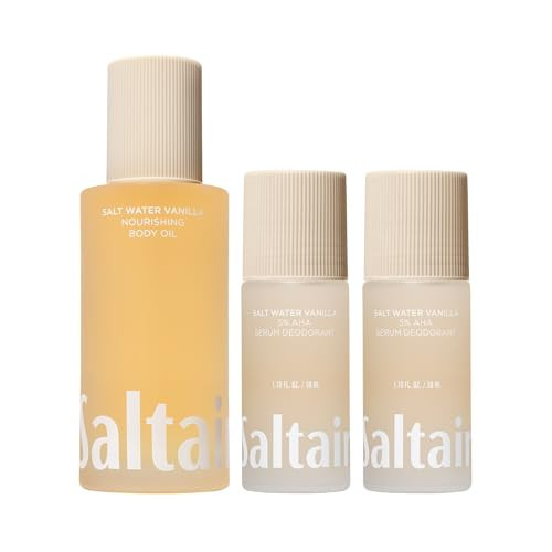 Saltair Serum Deodorant Salt Water Vanilla 2 Pack Luxurious Salt Water Vanilla After Shower and Bath Oil Moisturizer | Amazon (US)