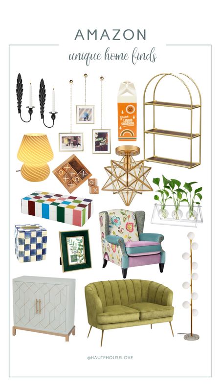 Unique home finds that are Anthro inspired. All are from Amazon! 







Anthropologie dupe home finds, Amazon home, Amazon home decor, Amazon home furniture, candle sconces, wall art frames, vase, accent book shelf, planter, ceiling light fixture, table lamp, floor lamp, accent chair, love seat sofa, couch, accent cabinet, picture frames, tissue box, accent box

#LTKHome #LTKStyleTip