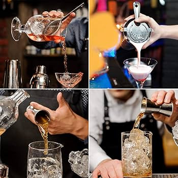 Cocktail Mixing Glass, veecom 18oz Crystal Mixing Glass Bartender Kit, 3 Piece Old Fashioned Cock... | Amazon (US)