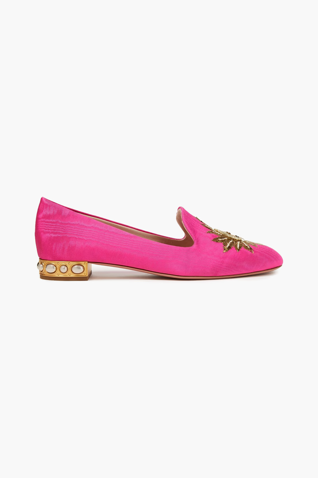 Indian Sun embellished moire loafers | The Outnet (US and CA)
