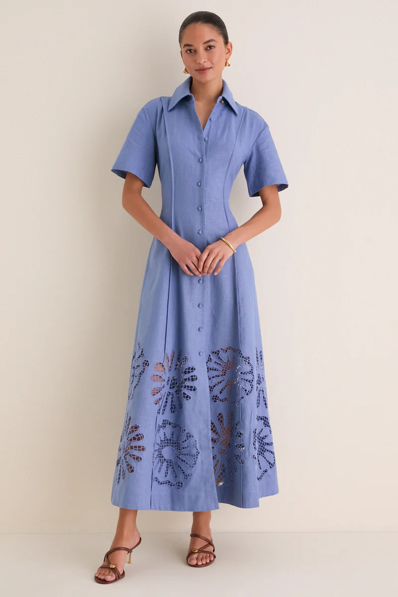 Delphinium Analise Shirt Midi Dress | Tuckernuck (US)