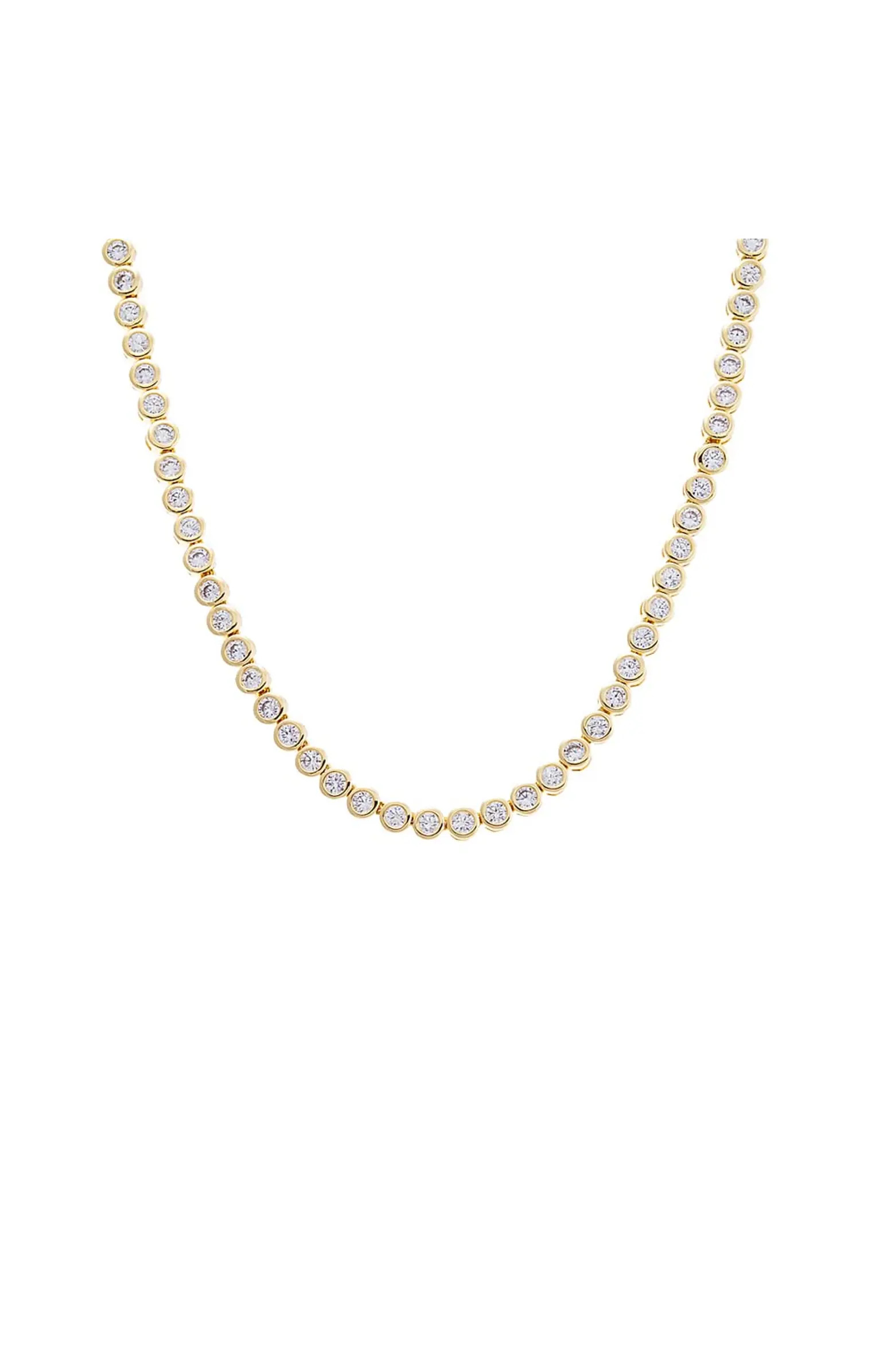 BY ADINA EDEN CZ Bezel Tennis Necklace | Nordstrom | Nordstrom