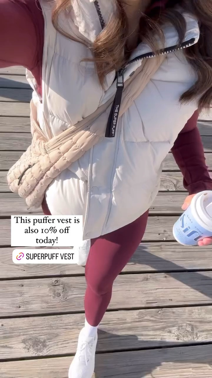 This puffer vest is also 10% off today!