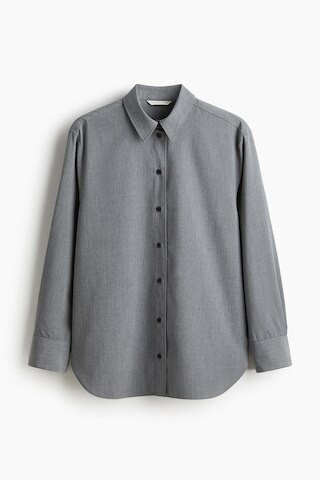 H & M - Oversized shirt - Grey | H&M (UK, MY, IN, SG, PH, TW, HK)