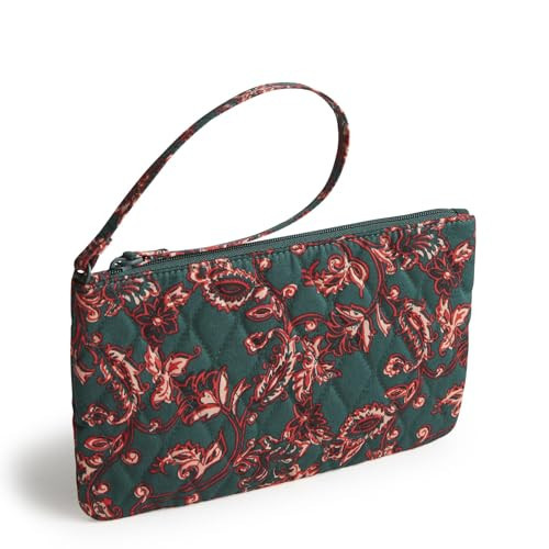 Vera Bradley Women's Premium Cotton Zip Wristlet, Victorian Vines, One Size | Amazon (US)