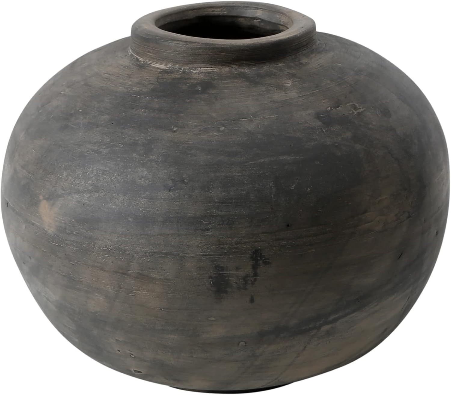 Lily’s Living Earthy Gray Round Pottery Pot, 13.4 Inch Long | Amazon (US)