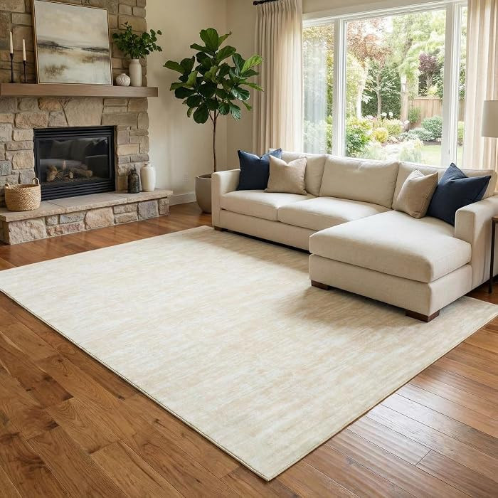 Garvee Alfombra grande de 10 x 13 pulgadas, antideslizante, lavable, moderna, para sala de estar,... | Amazon (US)