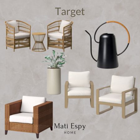 Target Sale Outdoor Furniture accent chair watering can planters outdoor seating Patio Furniture 

#LTKhome #LTKsalealert #LTKxTarget