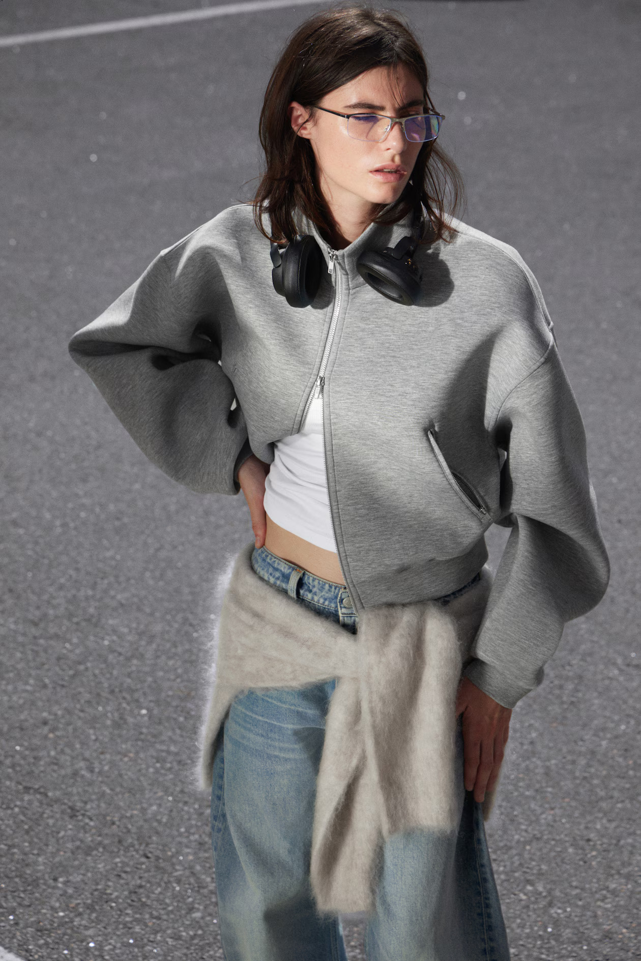 OVERSIZED SCUBA ZIP JACKET | H&M (UK, MY, IN, SG, PH, TW, HK)