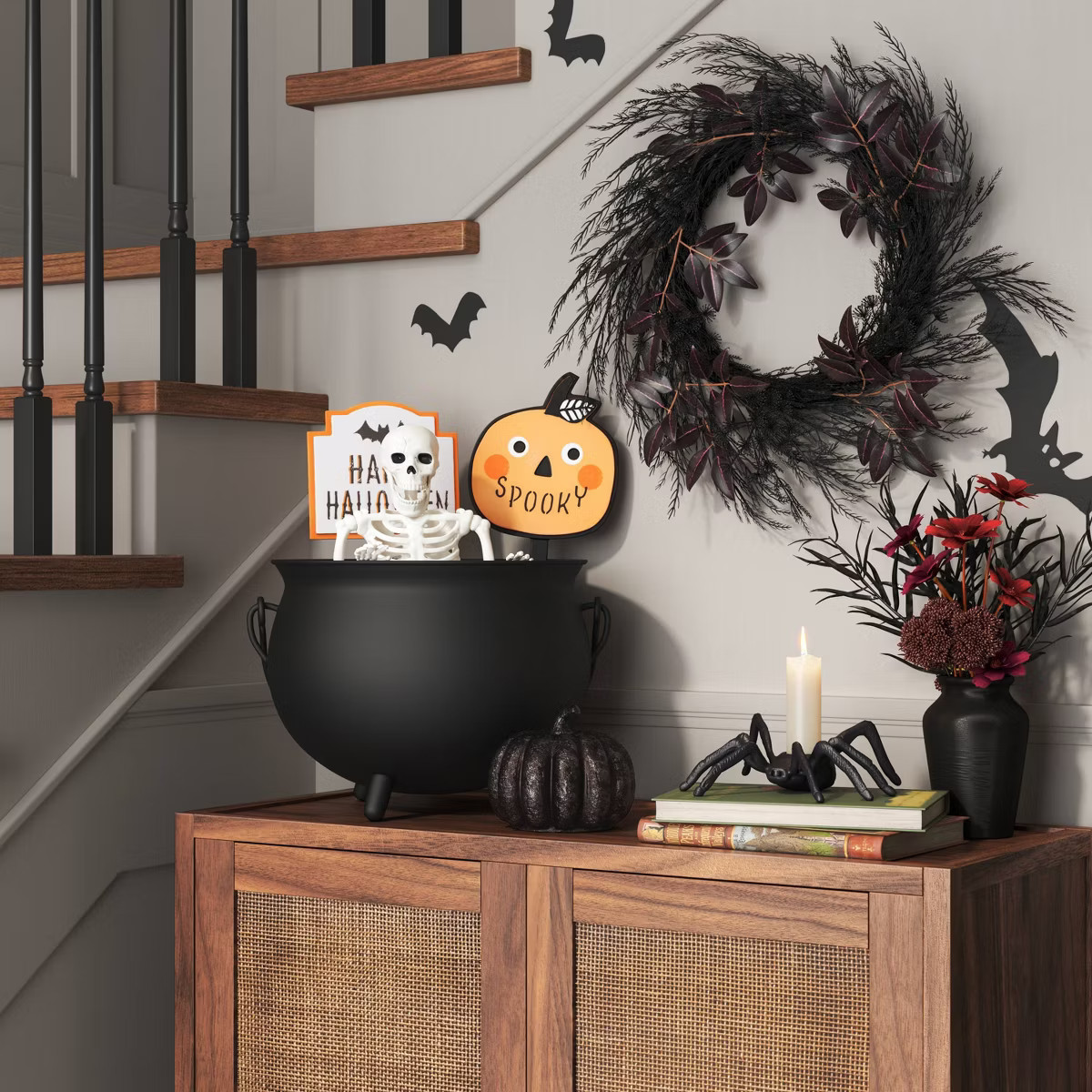 Halloween Grass and Leaf Wreath - Threshold™ | Target