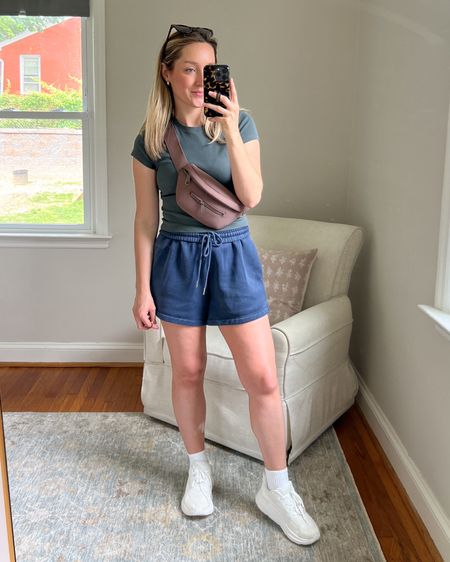 Sweat shorts outfit- sized up to a medium in the shorts 
