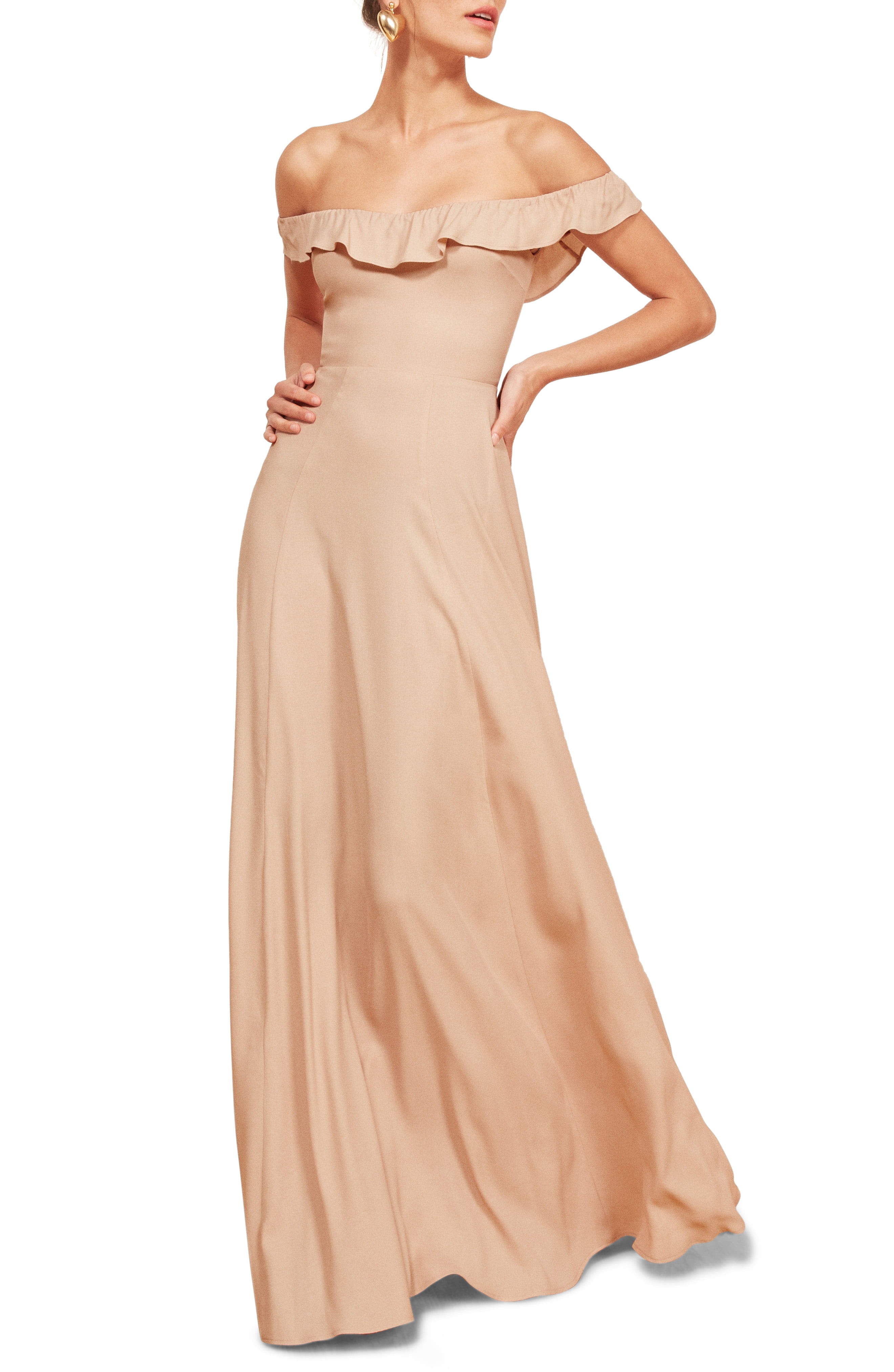 Reformation Verbena Fit & Flare Gown | Nordstrom