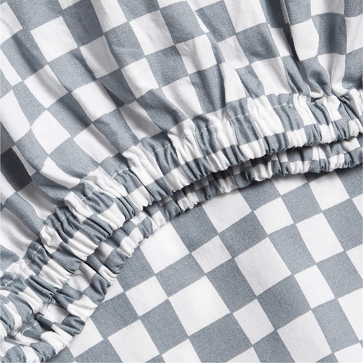 Venice Cloudy Blue 100% Organic Cotton Baby Crib Fitted Sheet by Leanne Ford + Reviews | Crate & ... | Crate & Barrel