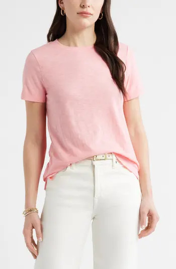 Caslon\u00ae Cotton Blend Crewneck T-Shirt | Nordstrom | Nordstrom