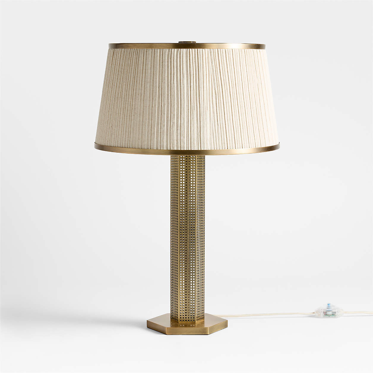 Beleza Metal Table Lamp by Jeremiah Brent | Crate & Barrel | Crate & Barrel
