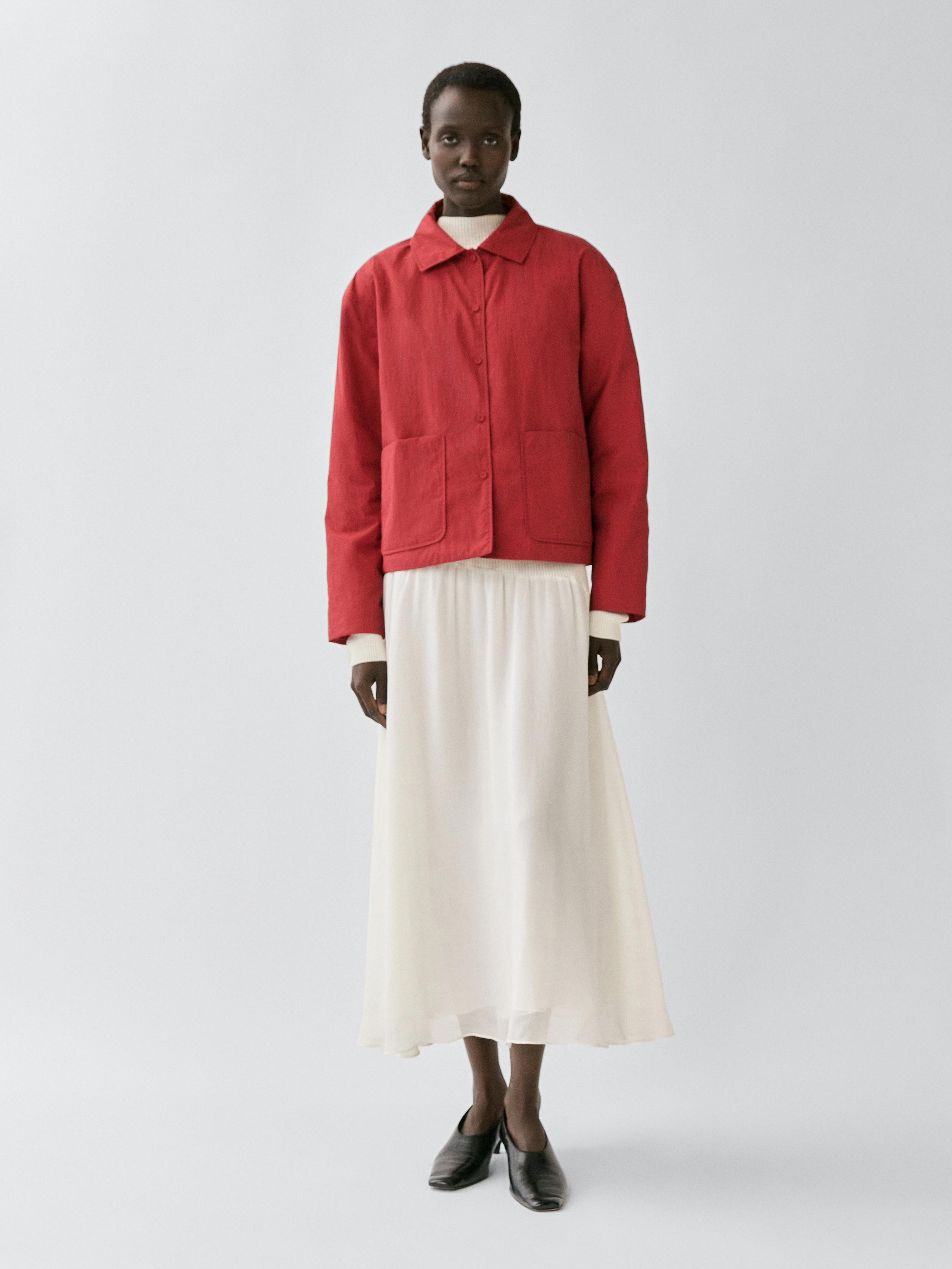 Short padded jacket with pockets | Massimo Dutti UK