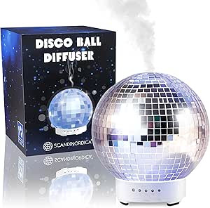 SCANDINORDICA Disco Ball Diffuser Rotating - Essential Oil Diffuser with Whisper Quiet Operation,... | Amazon (US)