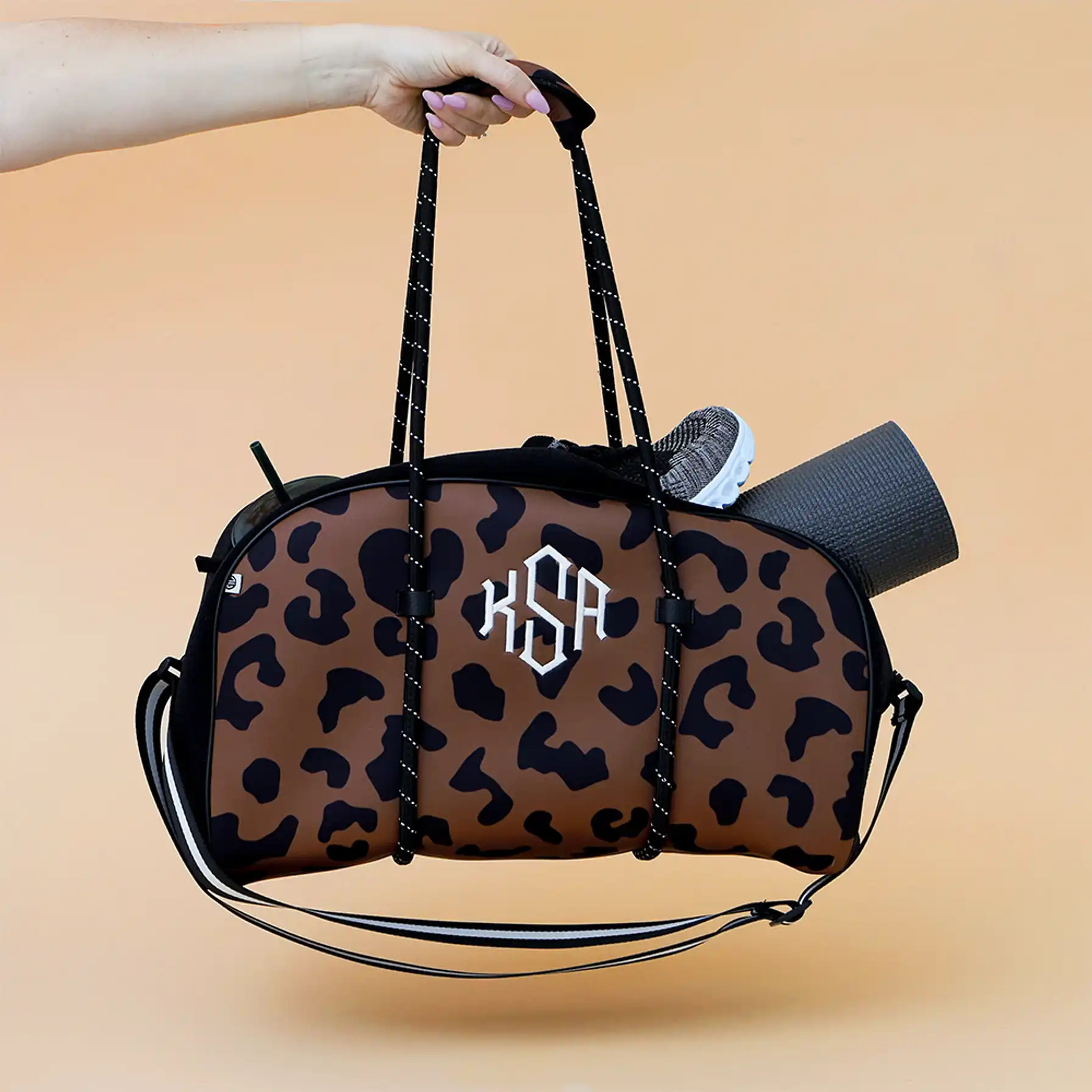 Monogrammed Neoprene Gym Bag | Marleylilly