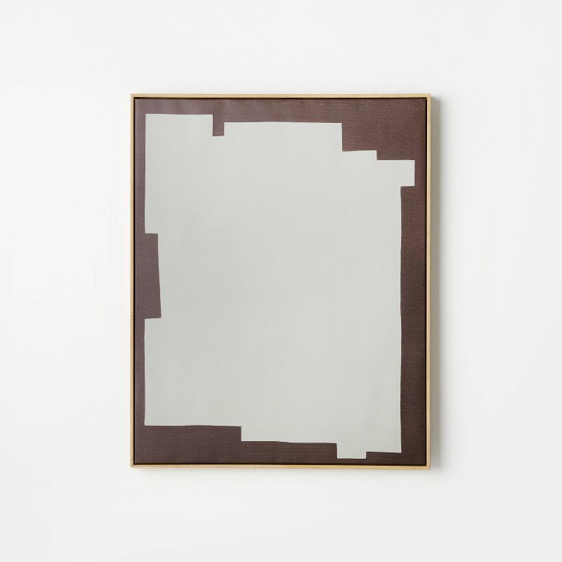 24" x 30" Simple Abstract Shape Framed Canvas - Threshold™ designed with Studio McGee | Target