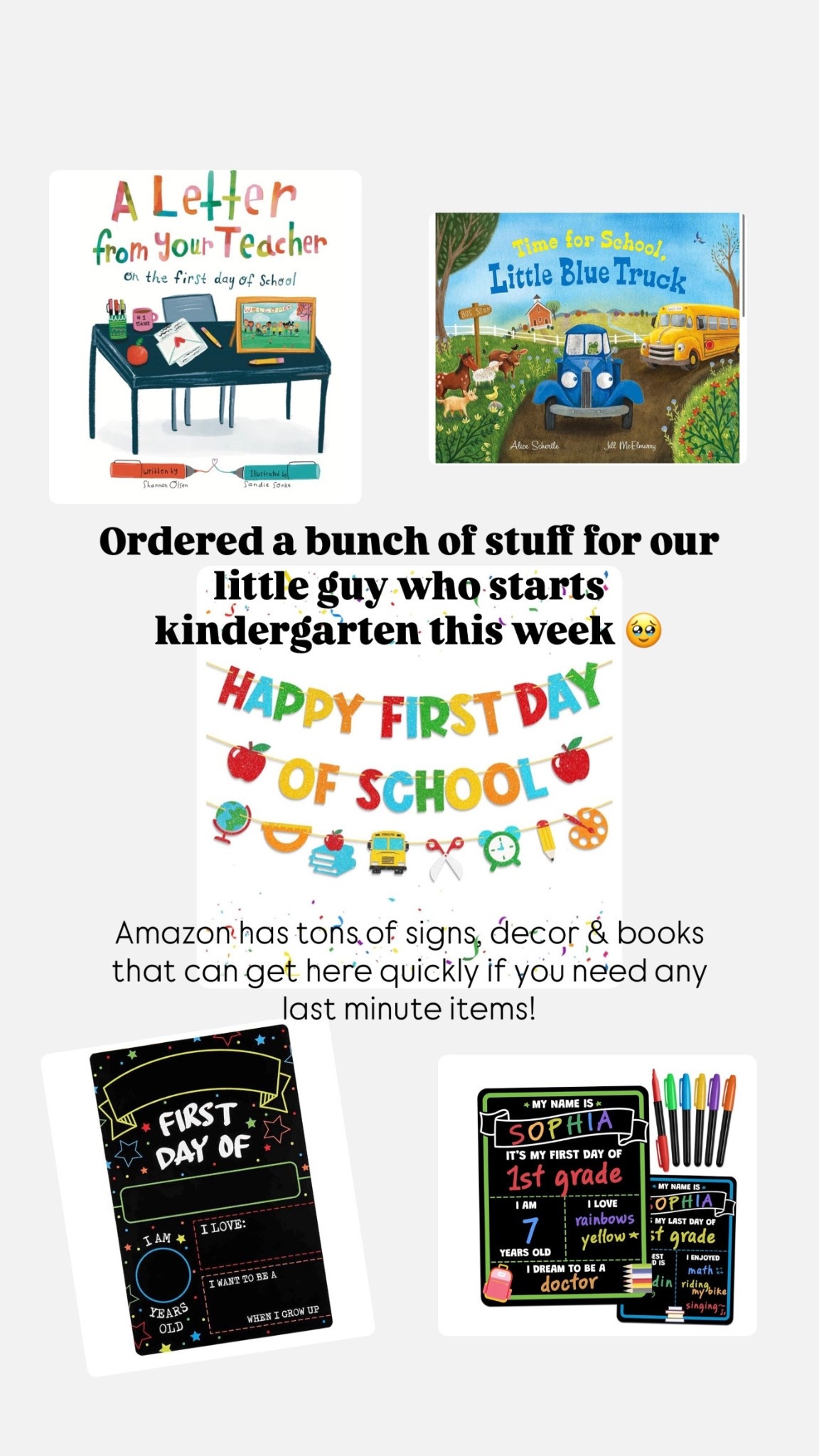 Last minute first day of school items 

#LTKKids #LTKFamily #LTKFindsUnder50