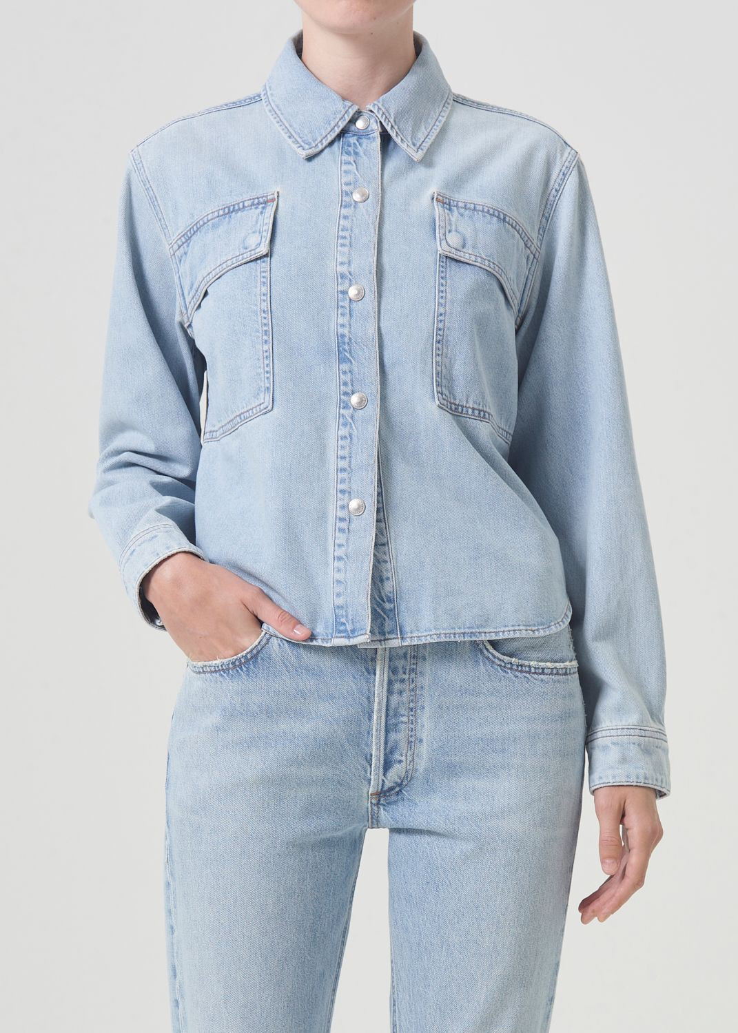 Beck Shirt Jacket in Past | AGOLDE