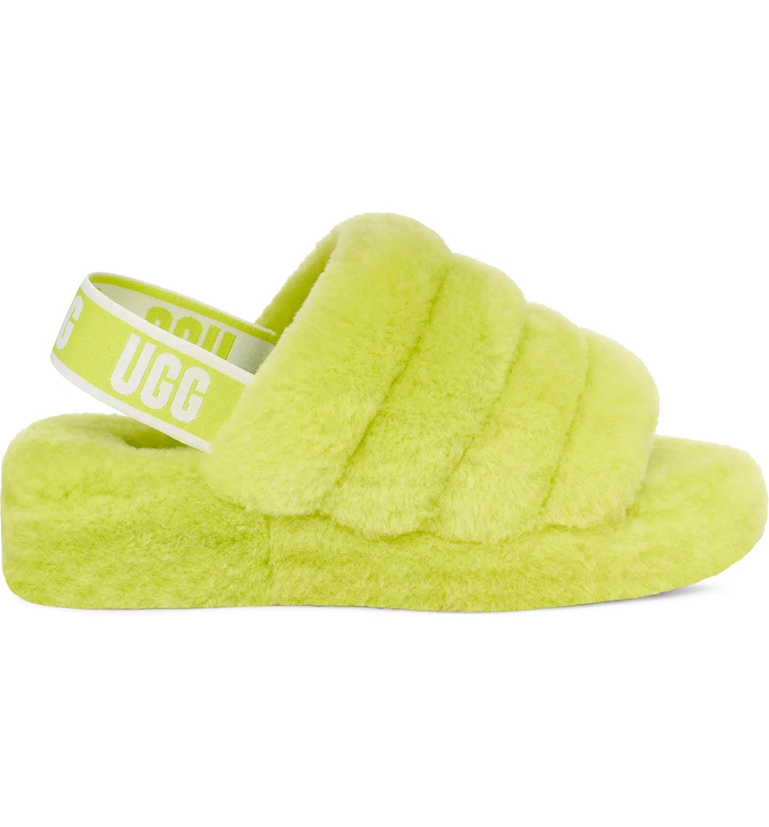 UGG® Fluff Yeah Genuine Shearling Slingback Sandal | Nordstrom | Nordstrom